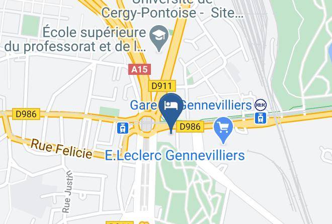 Hauts De Seine - Premiere Classe Paris Ouest Gennevilliers Maps