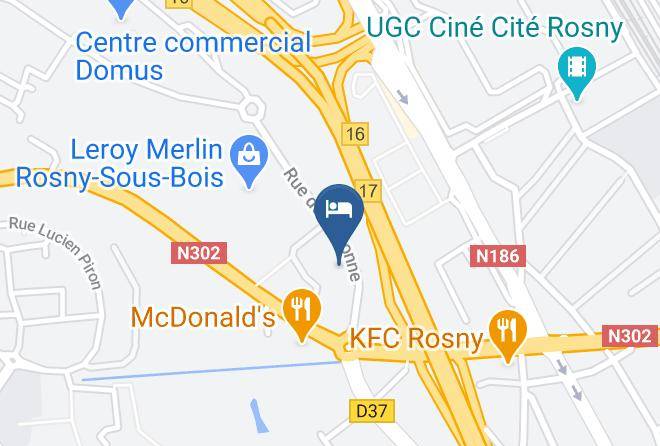 Seine St Denis - Hotel Premiere Classe Rosny Sous Bois Maps