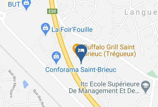 Cotes D Armor - Premiere Classe Saint Brieuc Tregueux Maps