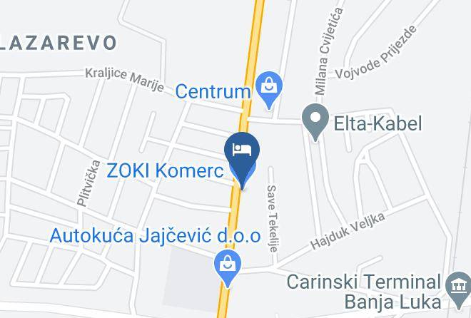 Banja Luka - Prenociste Denis Maps