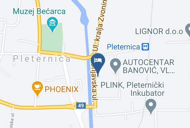 Pleternica - Prenociste Klas Maps