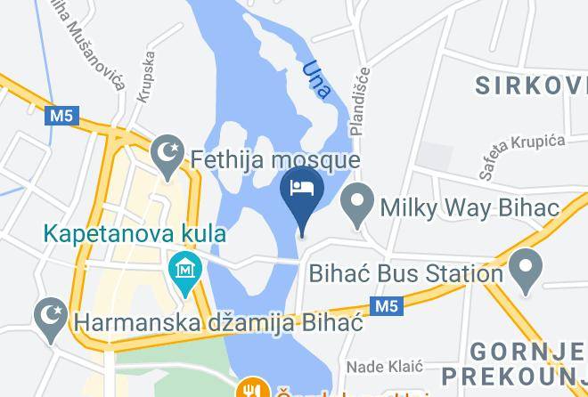 Unsko Sanski - Prenociste Konak Na Uni Maps