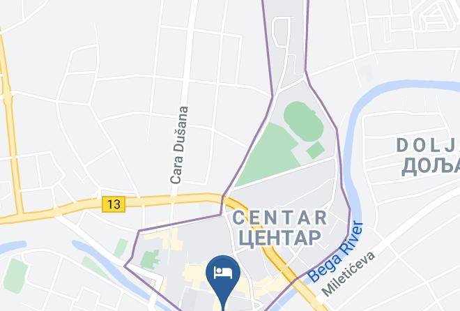 Srednje Banatski - Prenociste Mali Pariz Maps