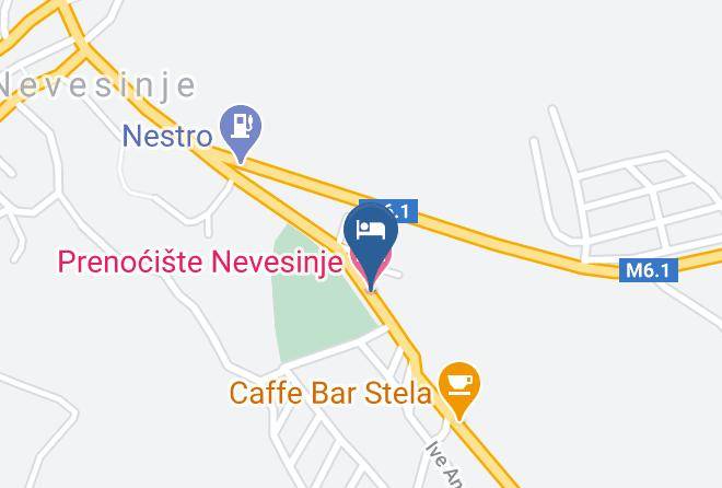 Trebinje - Prenociste Nevesinje Maps