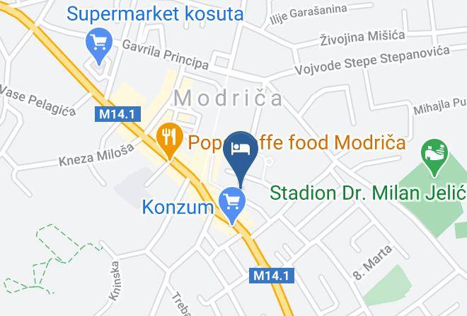 Doboj - Prenociste Park Maps