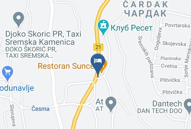 Juzno Backi - Prenociste Restoran Sunce Novi Sad Maps