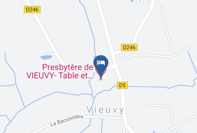 Mayenne - Presbytere De Vieuvy Table Et Chambres D'hotes Maps