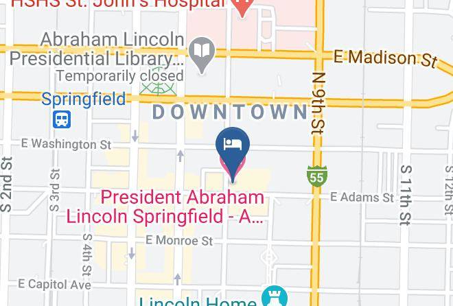 Sangamon - President Abraham Lincoln Springfield A Doubletree By Hilton Hotel Maps