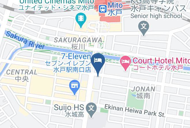 Mito City - President Hotel Mito Maps