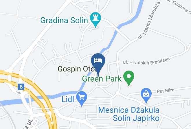 Solin - Hotel President Solin Maps