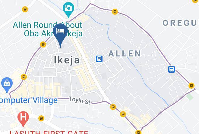 Ikeja - Presken Hotel Eden Comfort Place Lagos Maps