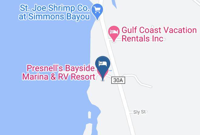 Presnell's Bayside Marina & Rv Resort Map
