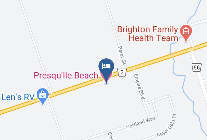 Northumberland - Presqu'ile Beach Motel Maps