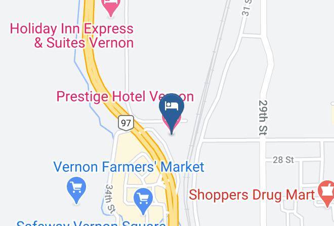 North Okanagan - Prestige Hotel Vernon Maps