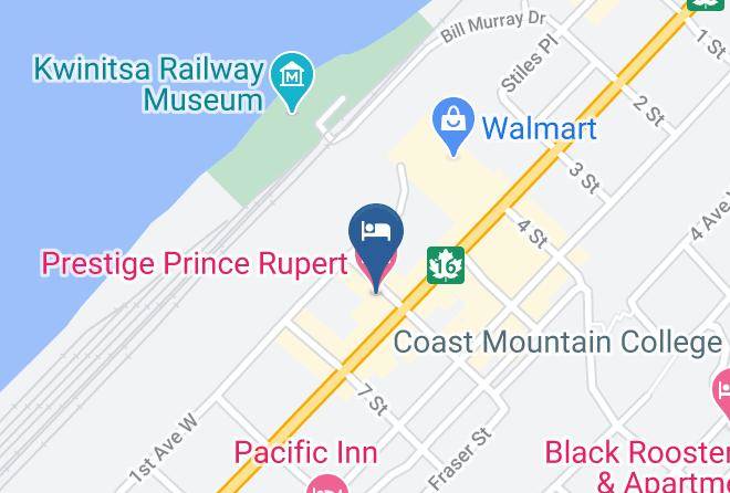 Skeena Queen Charlotte - Prestige Prince Rupert Hotel Maps