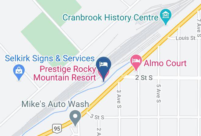 East Kootenay - Prestige Rocky Mountain Resort Maps