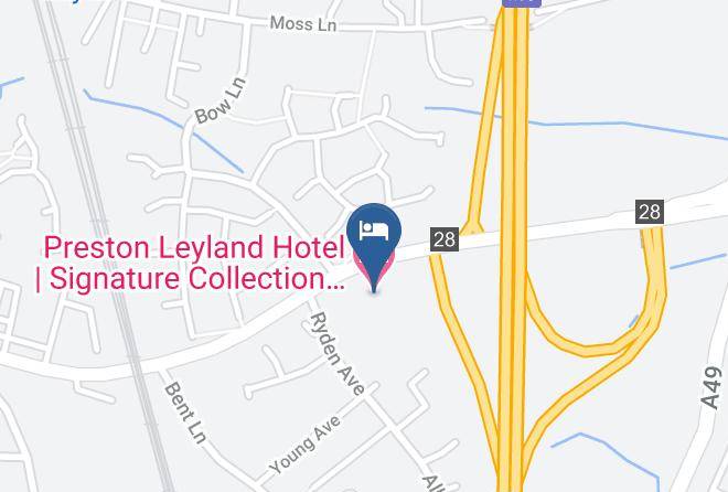 Lancs - Preston Leyland Hotel Signature Collection By Best Western Maps