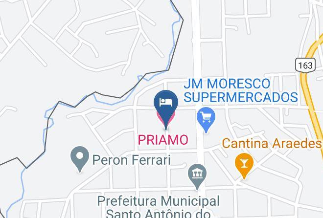 Santo Antonio Do Sudoeste - Priamo Hotel Maps