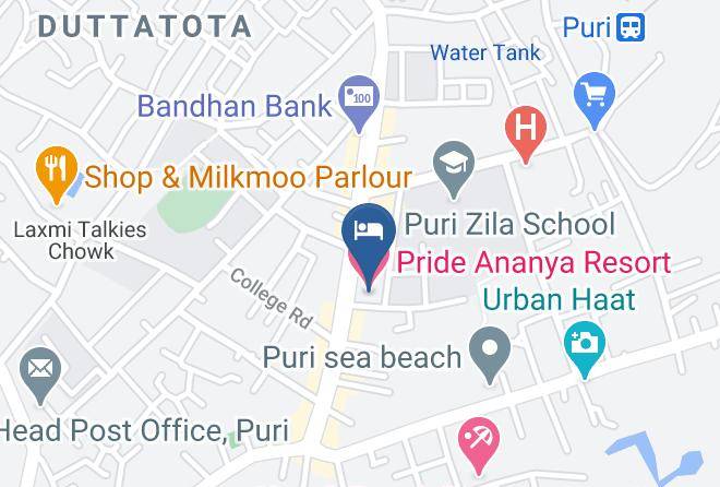 Puri - Pride Ananya Resort Maps