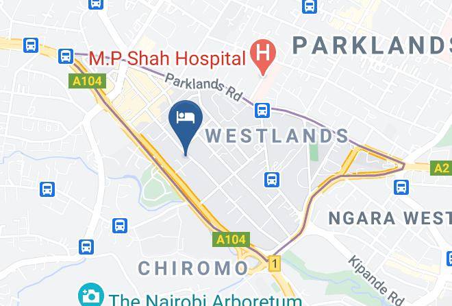Nairobi - Pride Inn Gardens Maps
