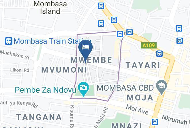 Mombasa - Pride Inn Hotel & Conferencing Nyali Maps