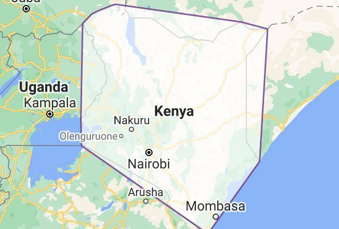 Meru - Prideinn Express Diani Maps
