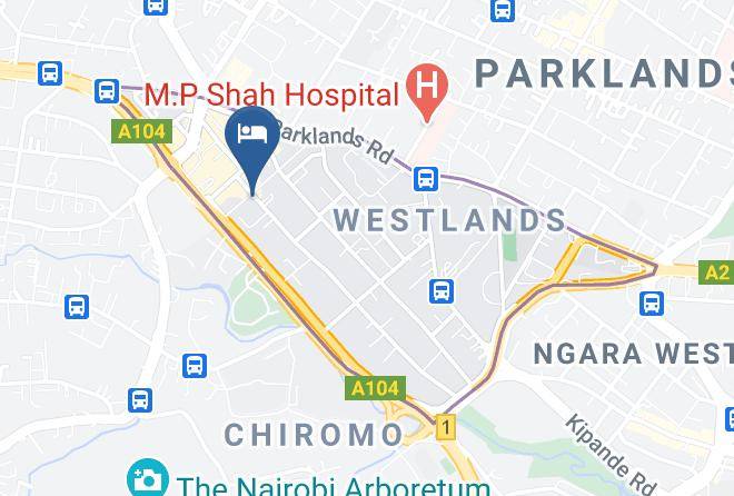 Nairobi - Prideinn Westlands Hotel In Nairobi Maps