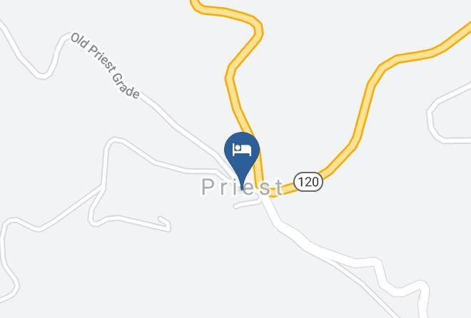 Tuolumne - Priest Station Cafe & Cabins Maps