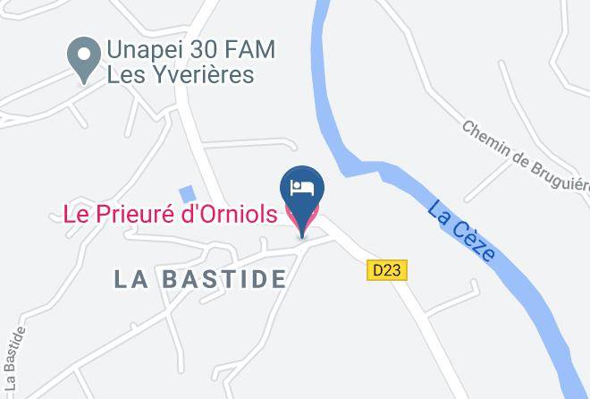 Gard - Le Prieure D'orniols Maps