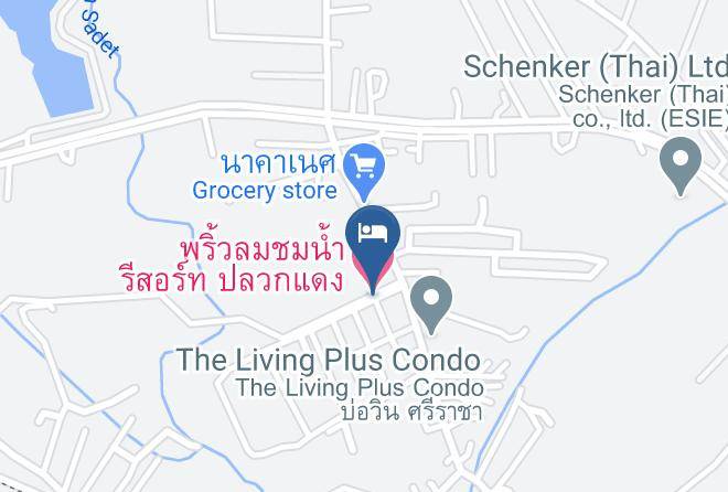 Si Racha District - Priew Lom Chom Nam Resort Pluakdaeng Maps