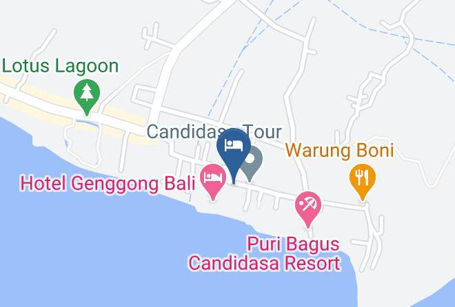 Karangasem Regency - Prima Candidasa Resort Maps