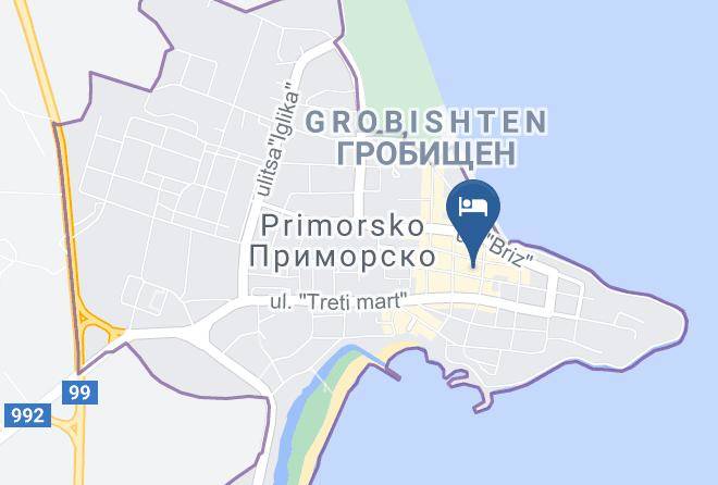 Primorsko - Prima Vera Hotel Maps