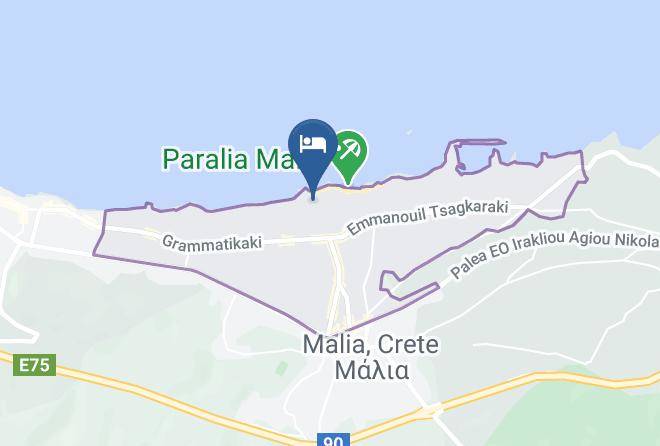 Iraklion - Primavera Beach Hotel Maps