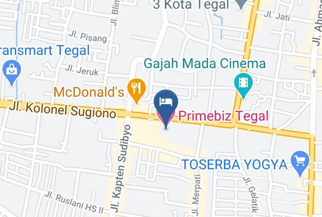 Primebiz Hotel Tegal Map