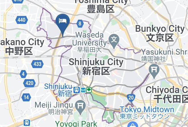 Shinjuku Ward - Primera Yamanote Maps