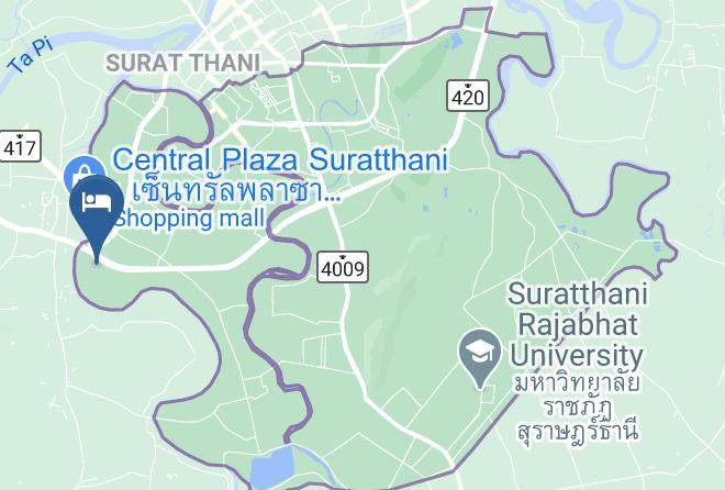 Amphoe Mueang Surat Thani - Prin Set Pa Hotel Maps