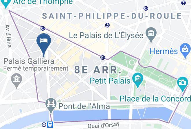 Paris - Prince De Galles A Luxury Collection Hotel Paris Maps