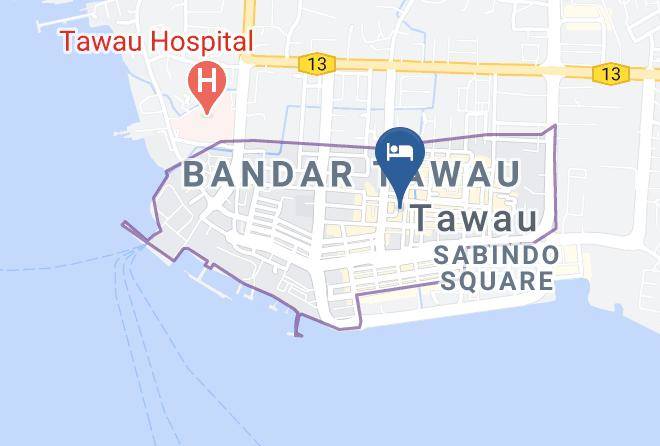 Bahagian Tawau - Prince Hotel Maps