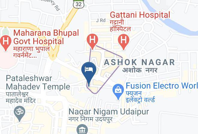 Udaipur - Prince Hotel Maps