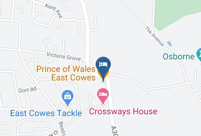 Isle Of Wight - Prince Of Wales East Cowes Maps