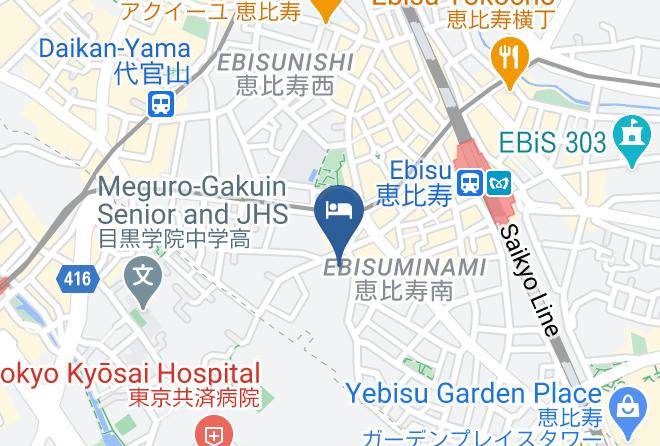 Shibuya Ward - Prince Smart Inn Ebisu Maps