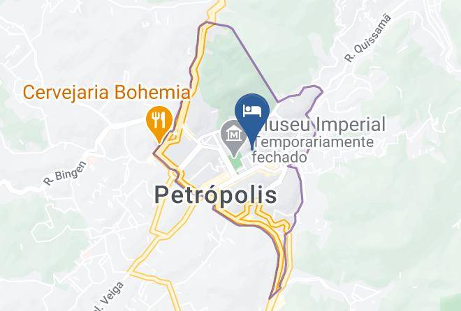 Petropolis - Princesa Isabel Pousada E Hotel Dom Pedro Maps