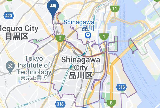 Shinagawa Ward - Hotel Princess Garden Maps