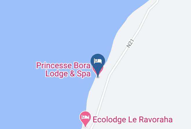 Sainte Marie - Princesse Bora Lodge & Spa Maps