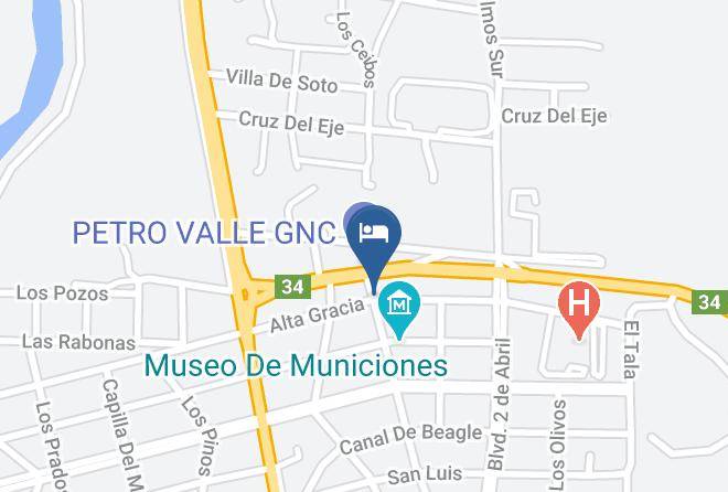 San Alberto Department - Principado Sierras Hotel Maps