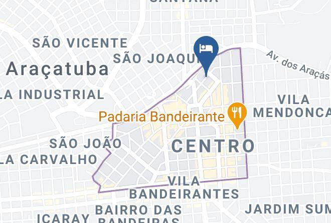 Aracatuba - Principe Hotel De Aracatuba Maps