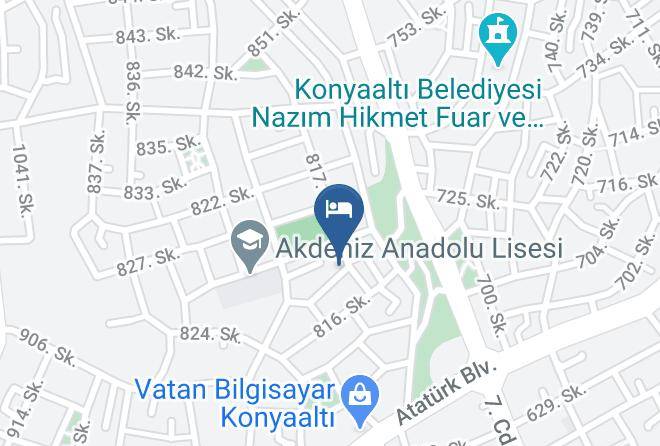 Konyaalti - Priscilla Otel Pansiyon Maps