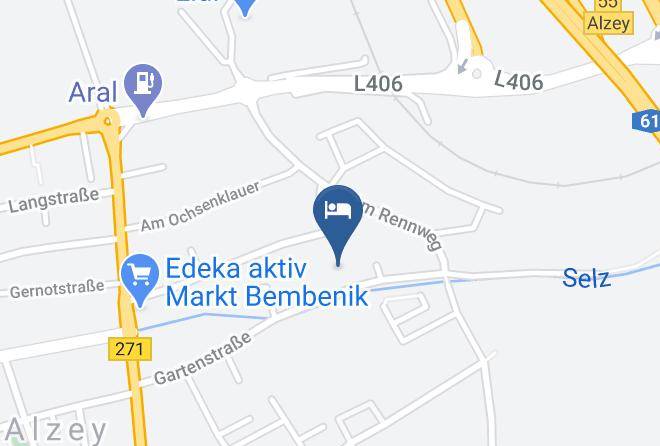 Alzey Worms - Privat Pension Haus Irmtraut Maps