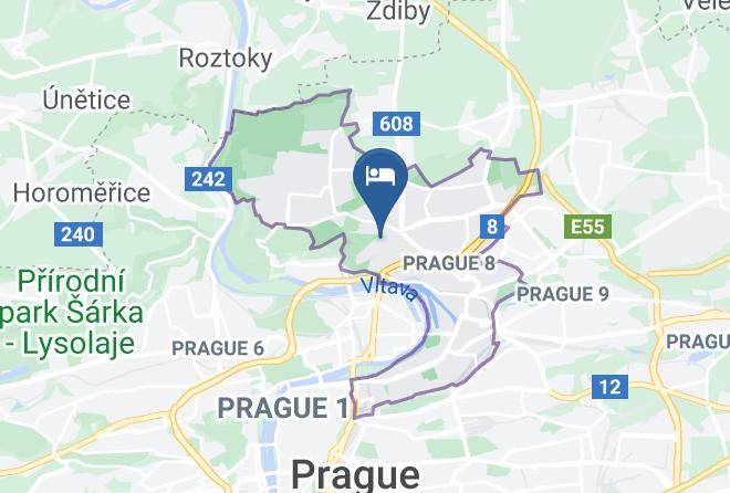 Prague - Private Ila B & B Maps