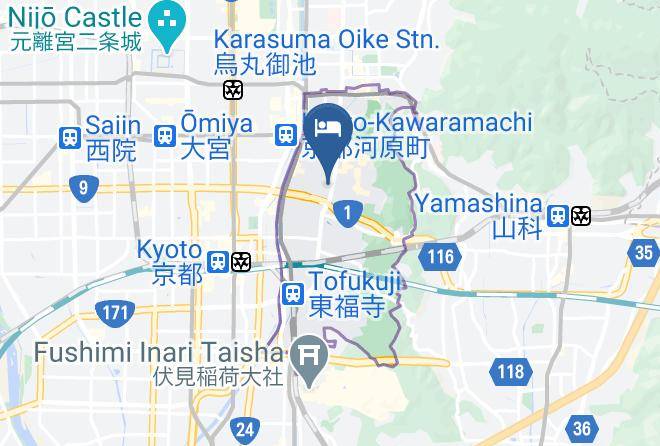Kyoto City Higashiyama Ward - Private Residence Kyoto Kiyomizu Gojo Maps